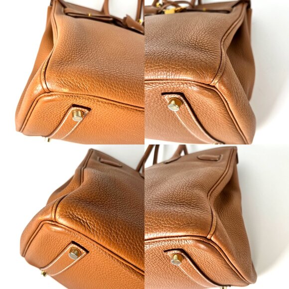 Sold on fashionreloved.com HERMES Togo Birkin 35 Gold on Gold Hardware Bag - Picture 7 of 14